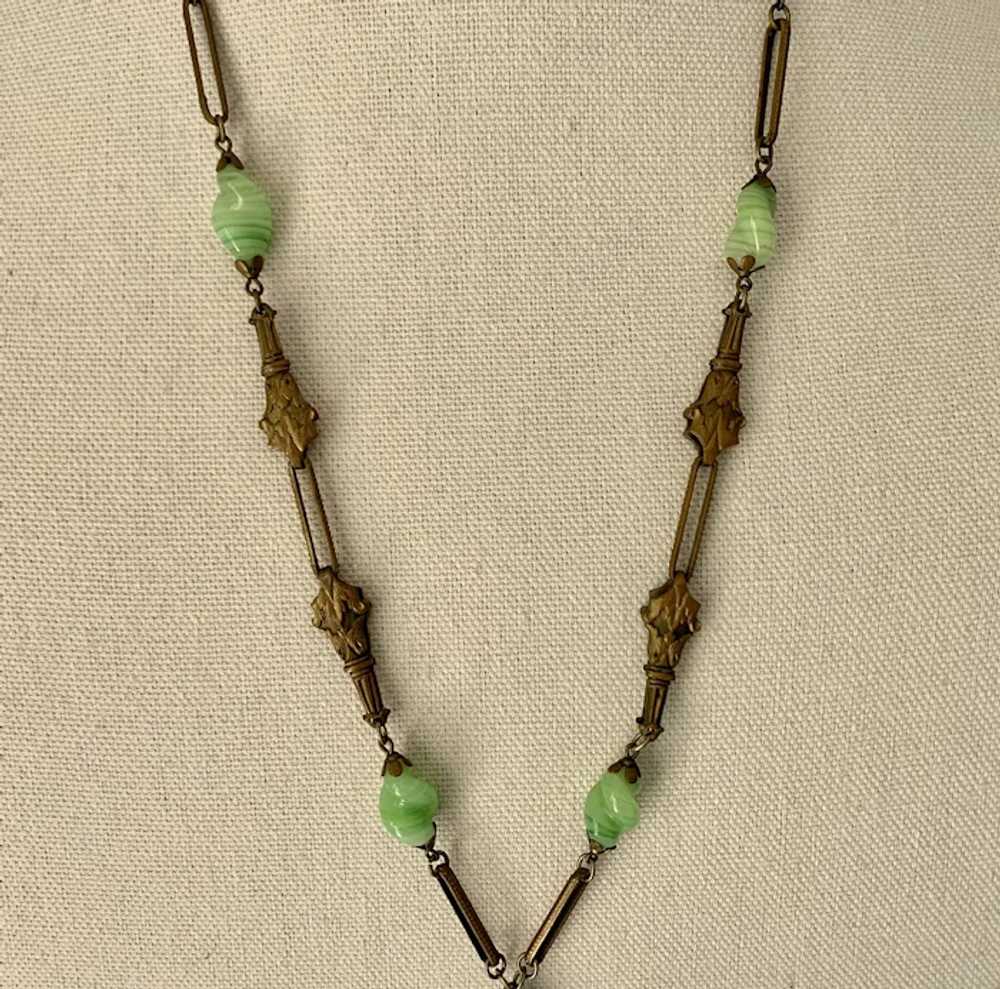 Czech Egyptian Revival Necklace - 1930's - image 3