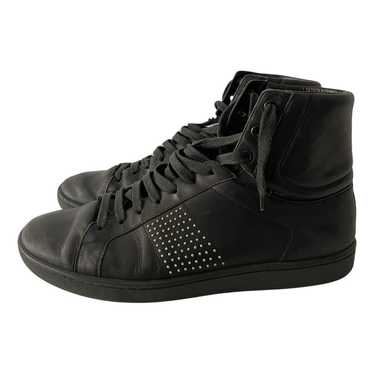 Saint Laurent Sl/100H leather high trainers - image 1