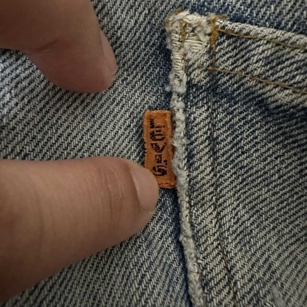 Levi's × Vintage Levi's 519-0217 Orange Tab Jeans… - image 6