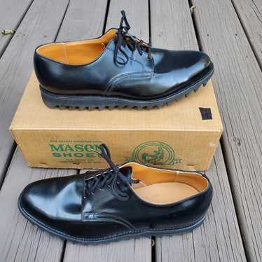 Streetwear × Vintage Vintage 60s Mason Shoes Blac… - image 1