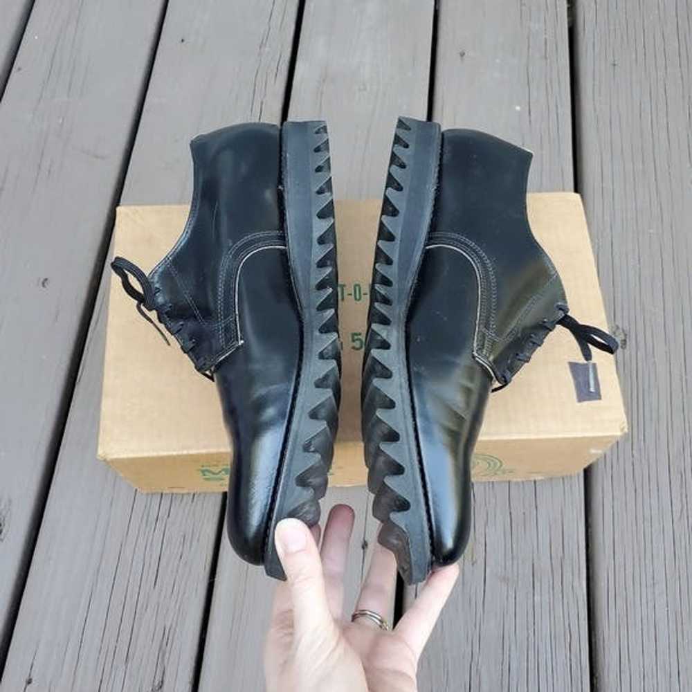 Streetwear × Vintage Vintage 60s Mason Shoes Blac… - image 3