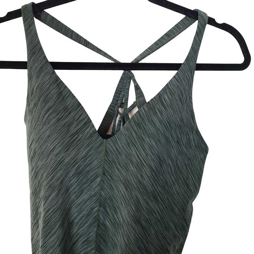 Prana Prana Womens M Heather Green Sleeveless Pad… - image 2