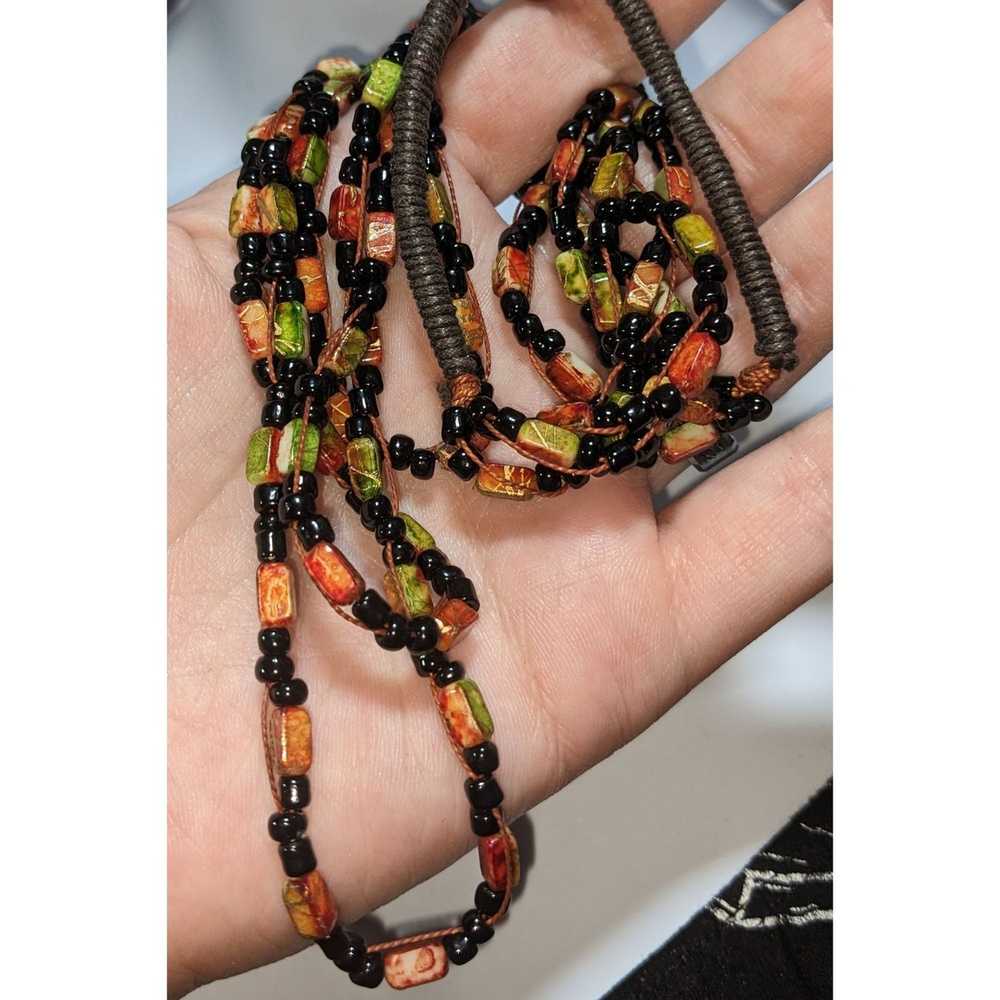 Other Autumn Beaded Multilayer Necklace - image 3