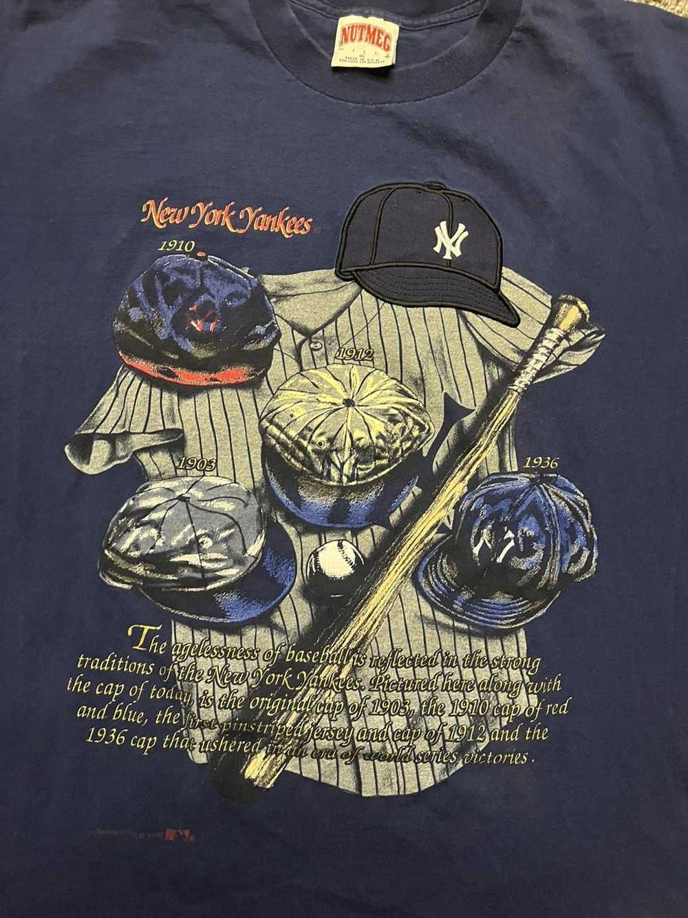 NEW YORK YANKEES '90s NUTMEG VINTAGE T-Shirt Men's X-LARGE XL