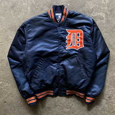 Vintage Majestic Detroit Tigers Authentic Dugout Jacket Size L Full Zip