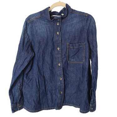 Other Soft Surroundings Womens M Blue Dark Wash Lo