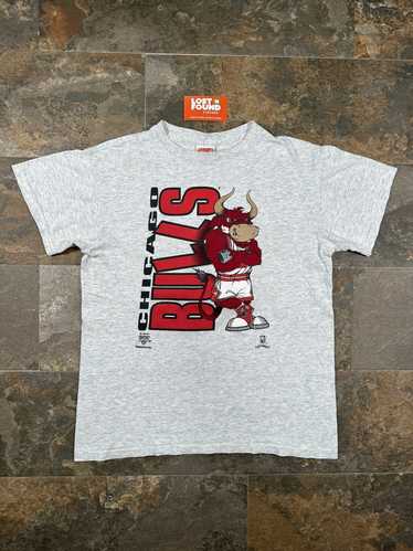Vintage Chicago Bulls Mascot Caricature 90s T-shirt NBA Adult Size XL
