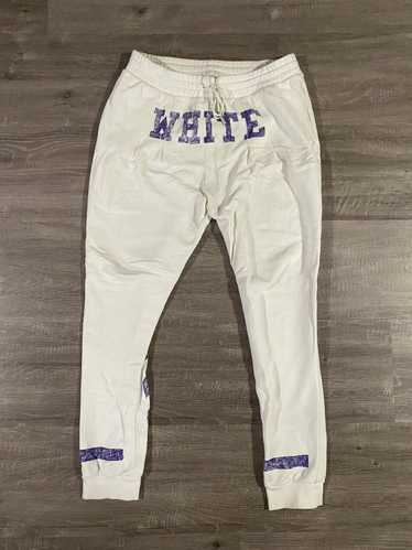 Off-White Off White White Purple Jogger Sweatpants