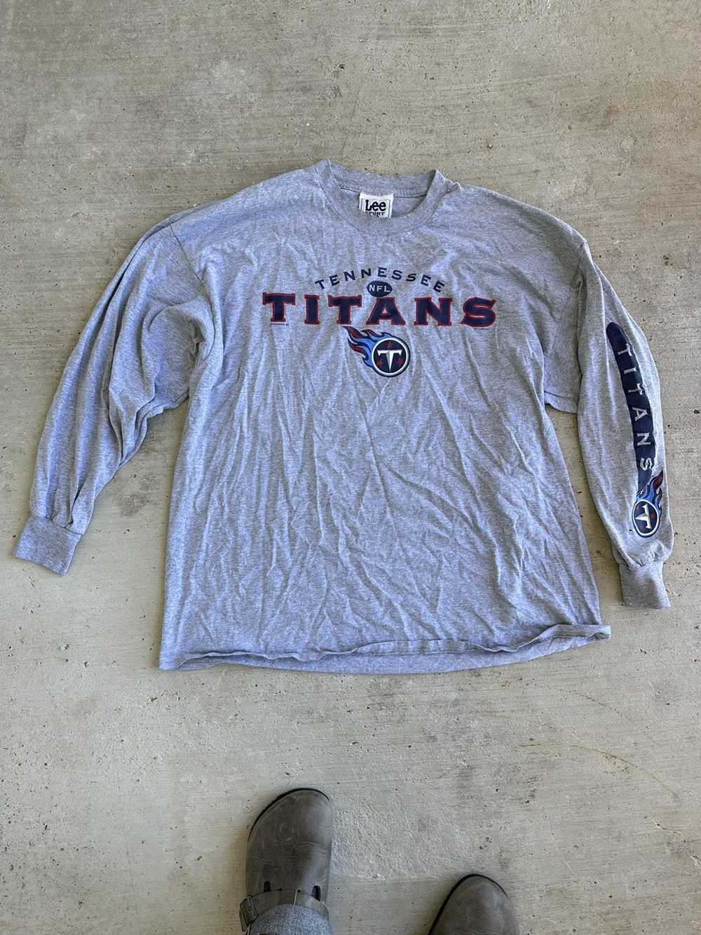 Vintage Tennessee Titans Men's Sweatshirt XL Gray Crewneck Vented  FLAWS