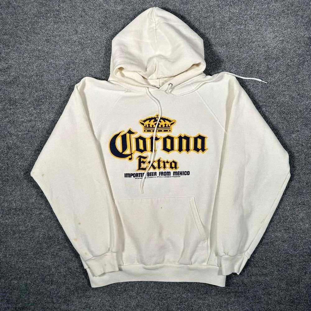 Hanes × Vintage Vintage Corona Beer Hoodie Alcoho… - image 2