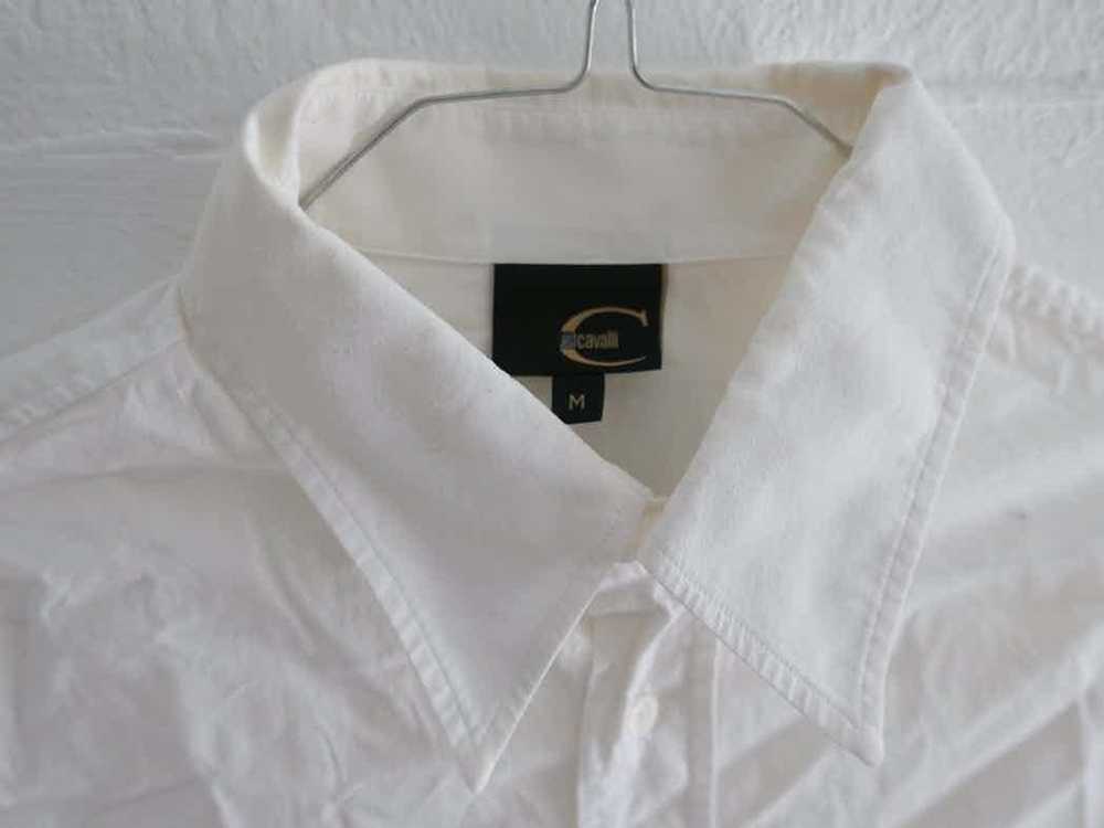 Roberto Cavalli Just Cavalli White Dress Shirt M - image 3