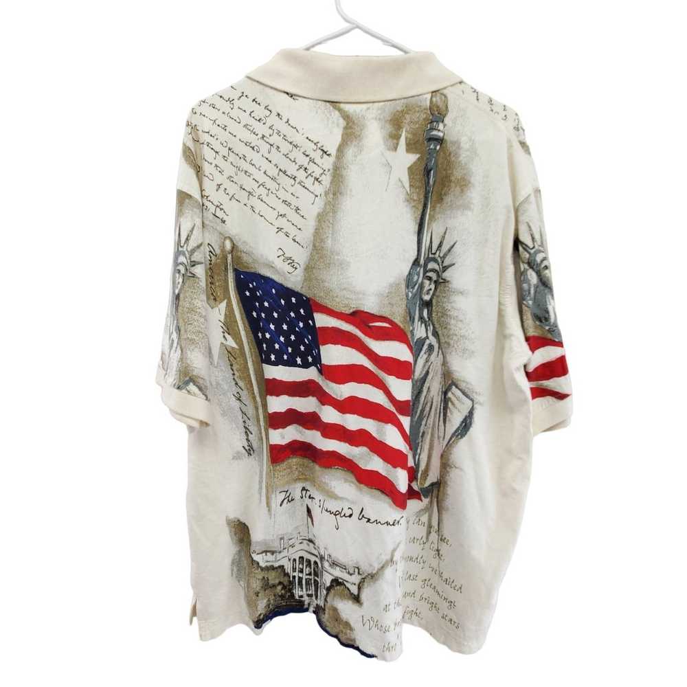 Vintage Vintage All Over Print American Flag Stat… - image 2