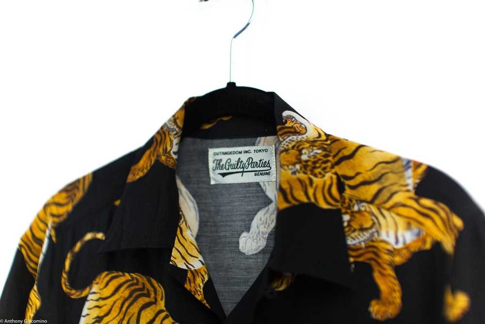Wacko Maria The Guilty Parties tiger rayon button… - image 3