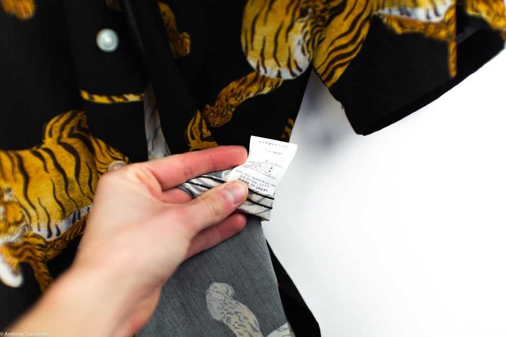 Wacko Maria The Guilty Parties tiger rayon button… - image 6