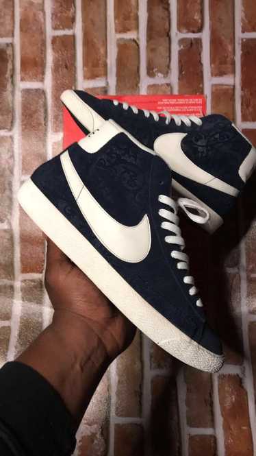 Nike Blazer Mid Premium Vintage Obsidian | White |