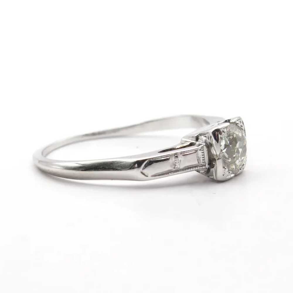 Art Deco 1920's Diamond Solitaire Engagement Ring… - image 2