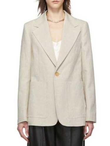 Joseph Off-White Linen Annab Blazer