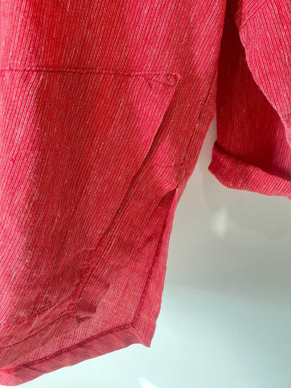Itemz Chris Baumgartner Red Linen Jacket - image 2