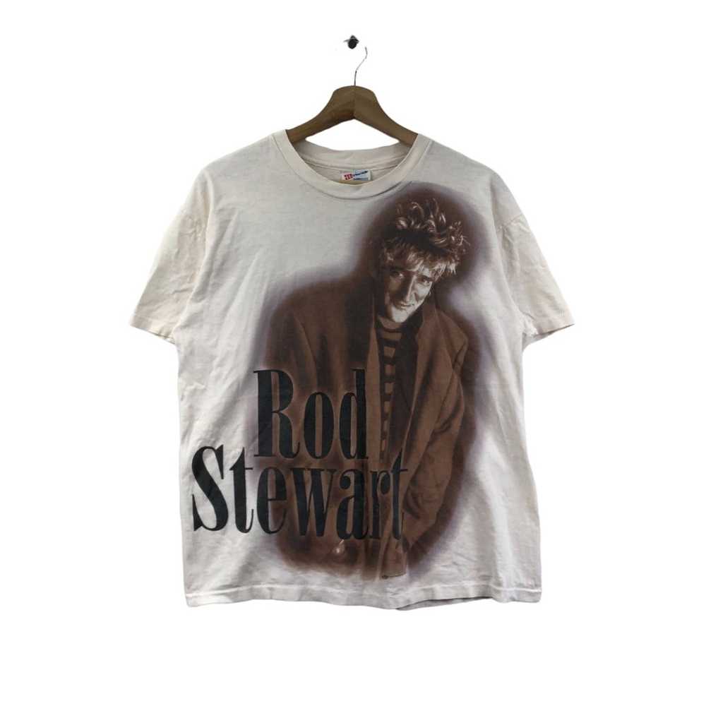 Band Tees × Hanes Vintage British Rock 1996 ROD S… - image 1