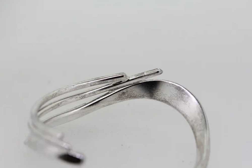 Sterling Silver Freeform Cuff Bracelet - 6" - image 3