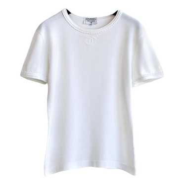 CHANEL ヴィンテージ【激レア⭐︎希少⭐︎美品】マイヨ素材CCマークTシャツ CHANEL CCマークチェーンベルトパターンスカーフ ネイビー