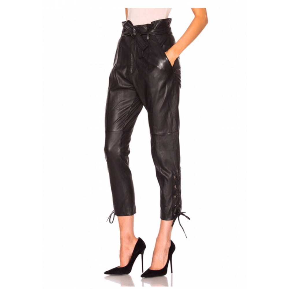 Marissa Webb Leather straight pants - image 4