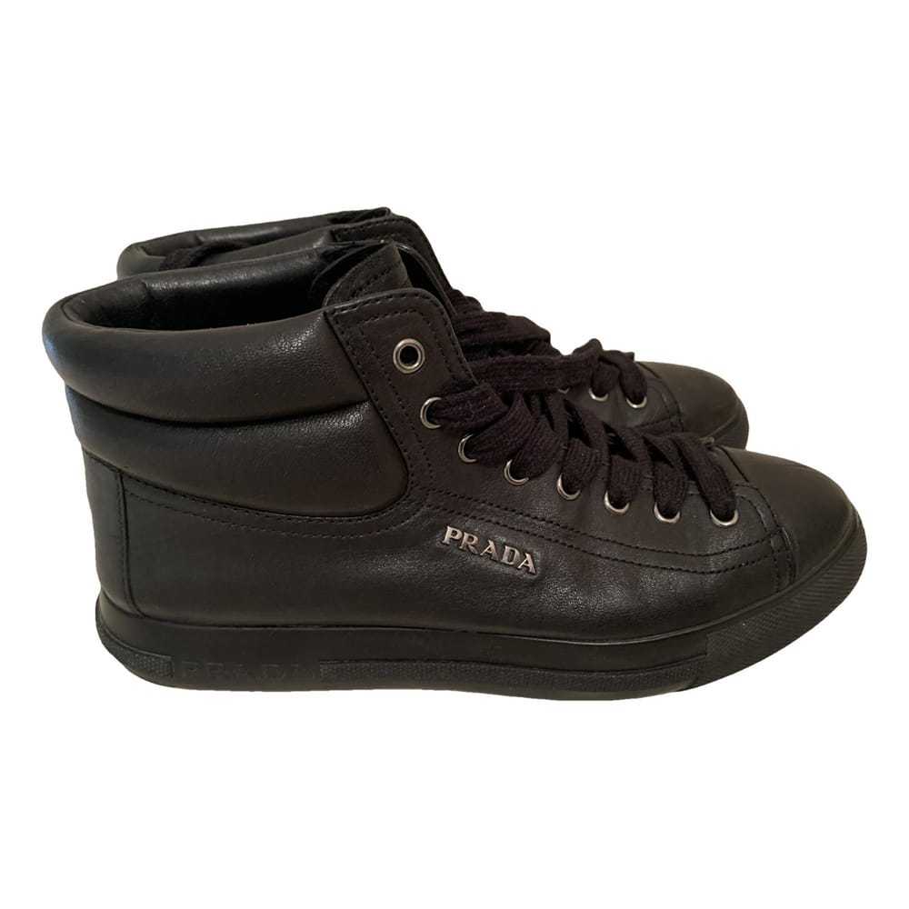 Prada Block Combat leather boots - image 1