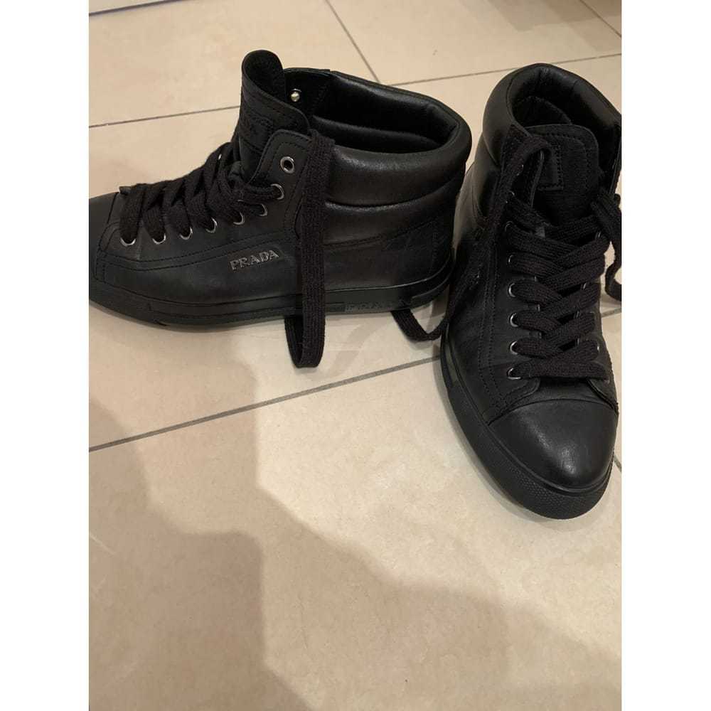 Prada Block Combat leather boots - image 9