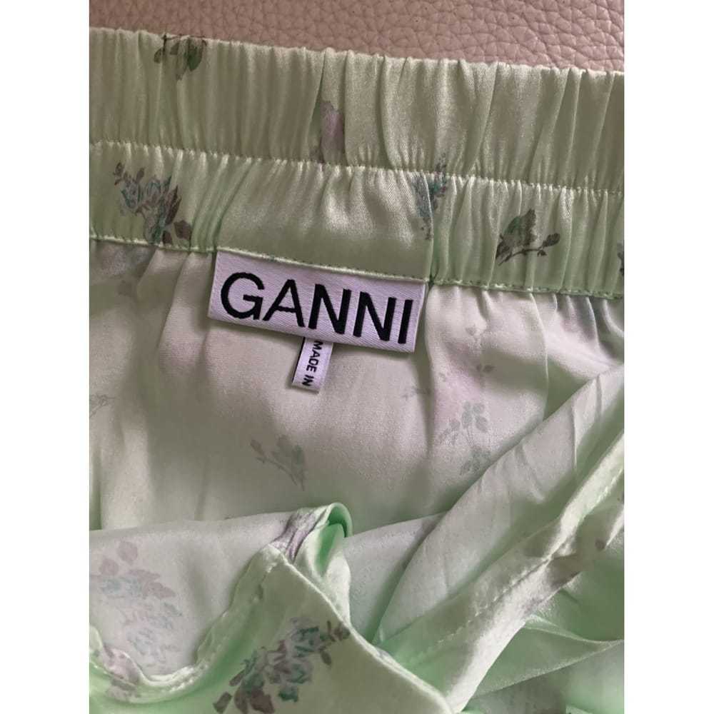Ganni Silk mid-length skirt - image 3