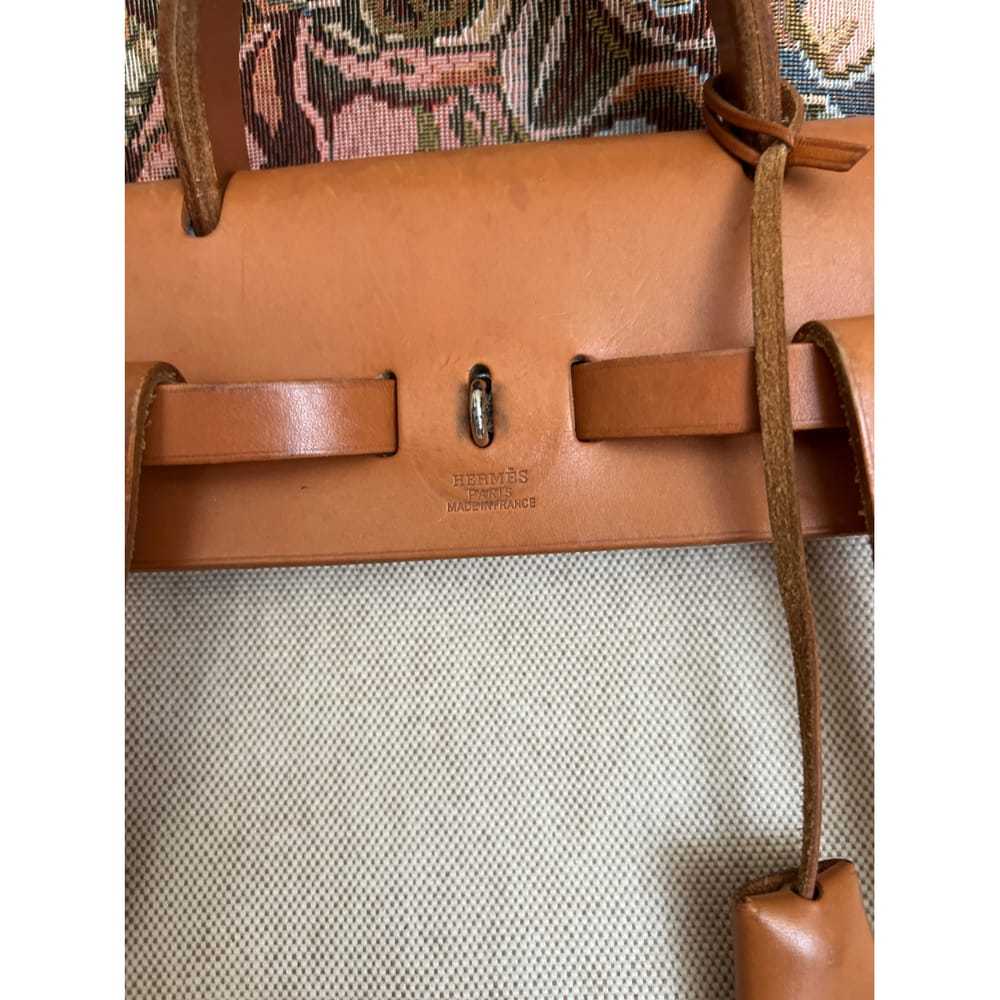 Hermès Herbag leather backpack - image 5