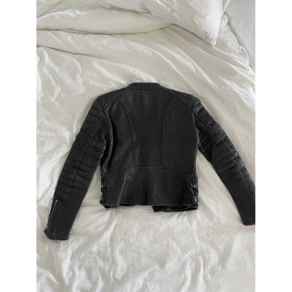 Celine Leather biker jacket - image 3