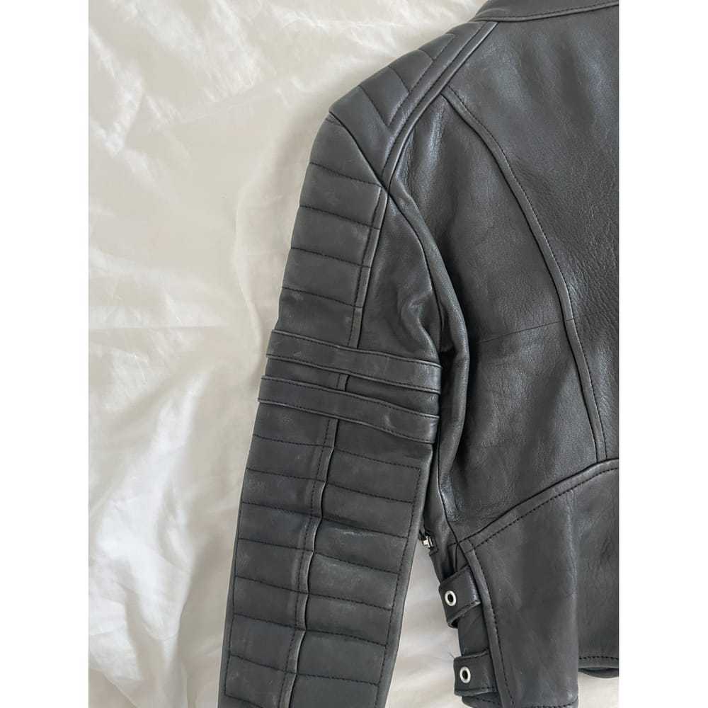 Celine Leather biker jacket - image 6