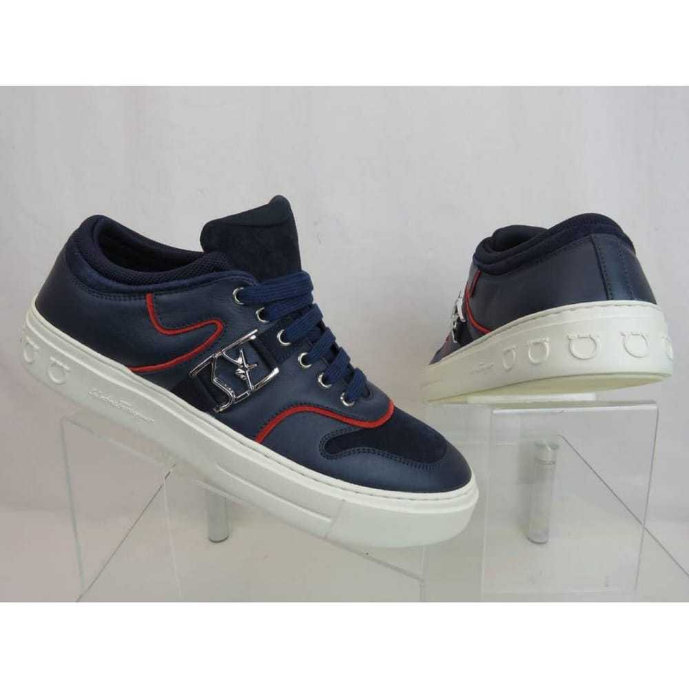 Salvatore Ferragamo Leather low trainers - image 12