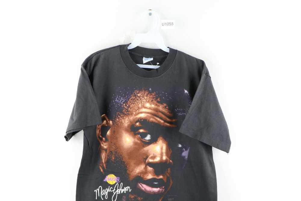 Vintage Vintage 90s Faded Magic Johnson Los Angel… - image 2