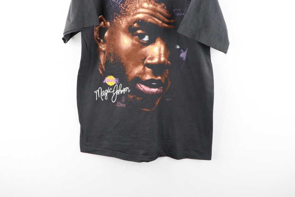 Vintage Vintage 90s Faded Magic Johnson Los Angel… - image 3