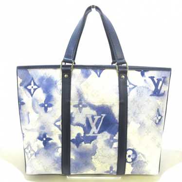 Louis Vuitton LV x YK Weekend Tote Monogram Blue autres Cuirs