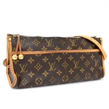LOUIS VUITTON Popincourt Haut Used Tote Handbag Monogram Leather M40007  #AF75