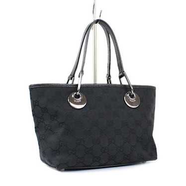 Gucci - Vintage Black Canvas Logo Embossed Mini Handbag – Current Boutique