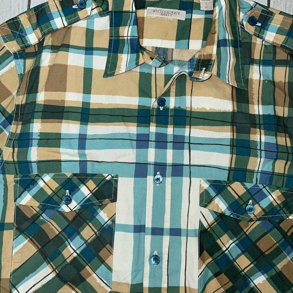 Burberry Burberry Water Brush Plaid Button Up - image 3