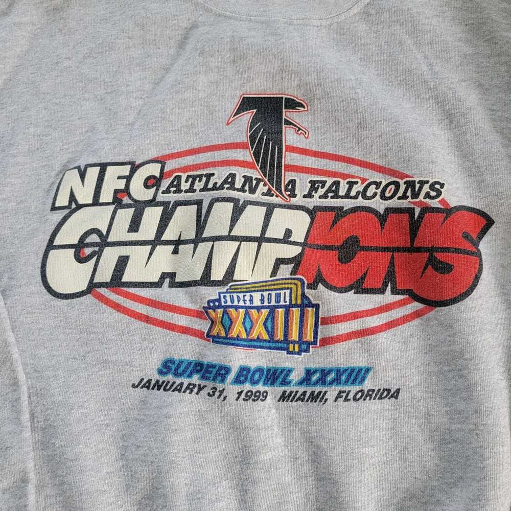 Vintage Starter - Atlanta Falcons Big Logo Single Stitch T-Shirt 1990s Large