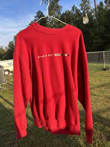 Nike × Vintage Y2K Red Nike Sweatshirt - image 1