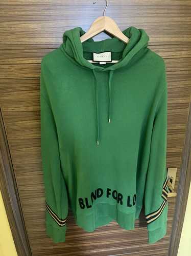 Gucci Gucci blind for love green hoodie