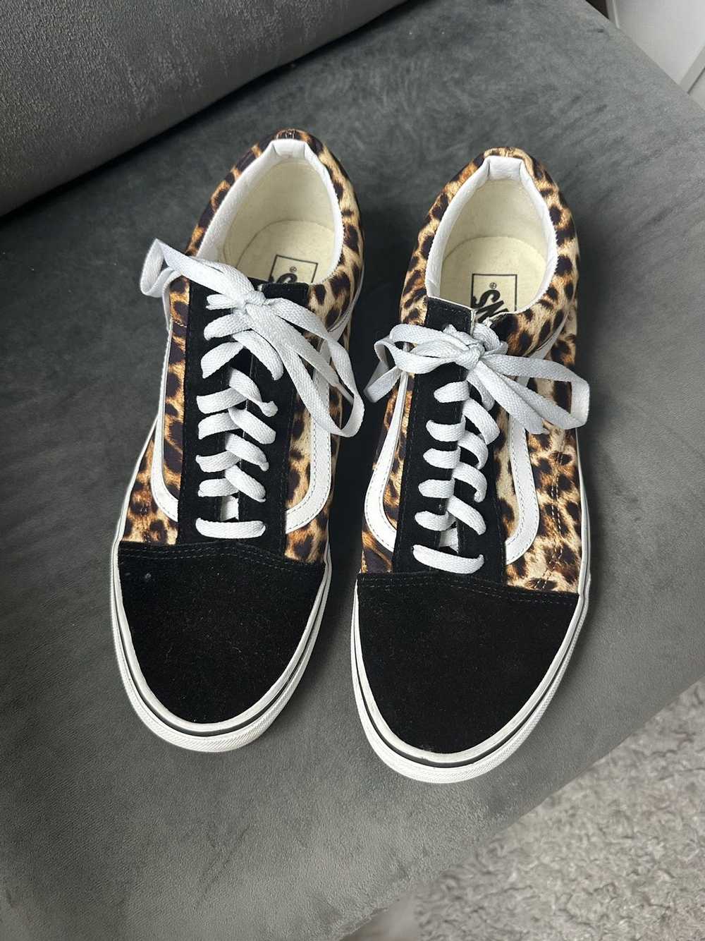 Vans Vans old skool leopard print sneakers - image 1