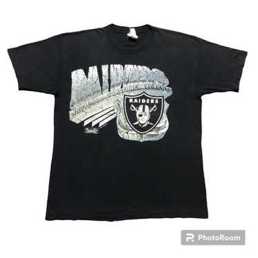 90s Los Angeles RAIDERS T-shirt by Michael Johnson T's / 