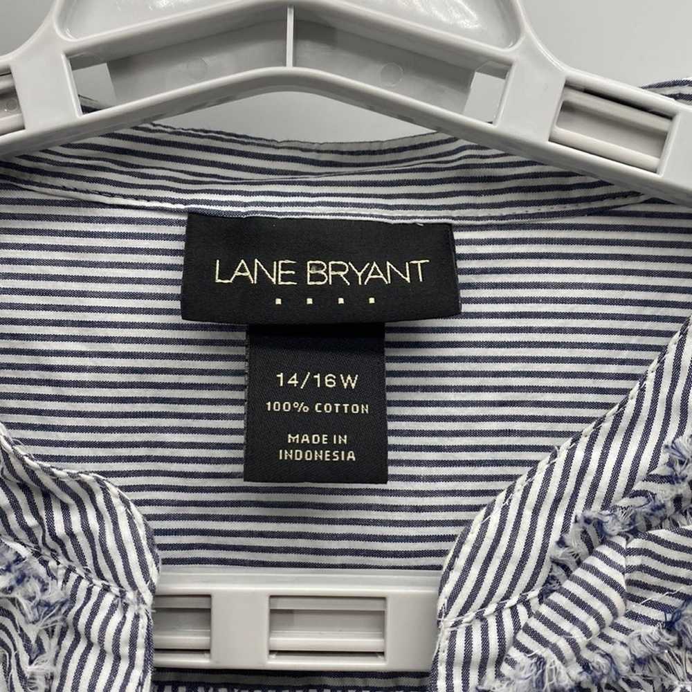 Bury Lane Lane Bryant mini striped ruffled front … - image 2