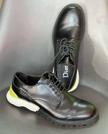 Dior Buffalo Derby Shoe Black Smooth Calfskin Debossed with Dior Oblique  Motif