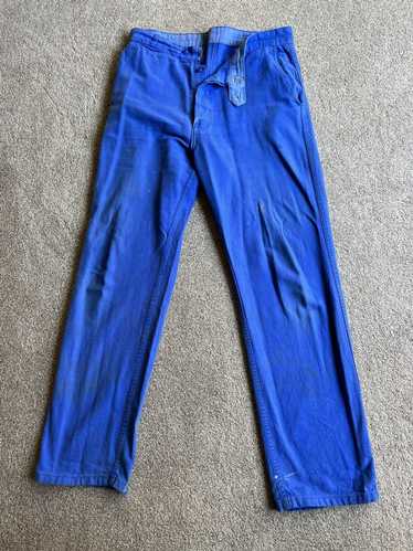 Grey Work Pants 1940s Pants Striped French Workwear Work Wear Timeworn Pants