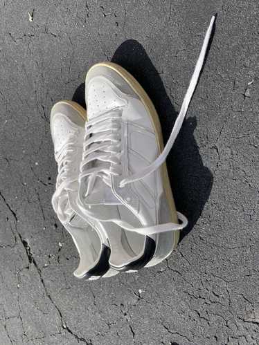 AMI AMI Paris Bball White Leather Suede Sneakers 1