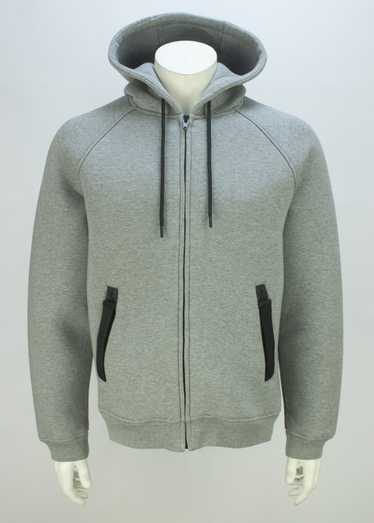 Alexander Wang x H&M Men Grey Scuba Hoodie Jacket Neoprene Large L