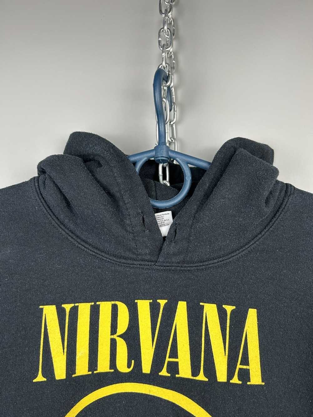 Band Tees × Nirvana × Vintage Nirvana Hoodie Smil… - image 6